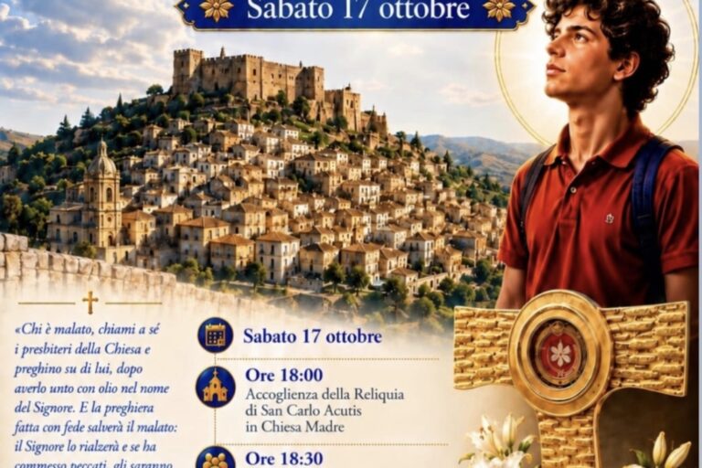 Evento Reliquie di San Carlo Acutis a Butera – 17 Ottobre 2026